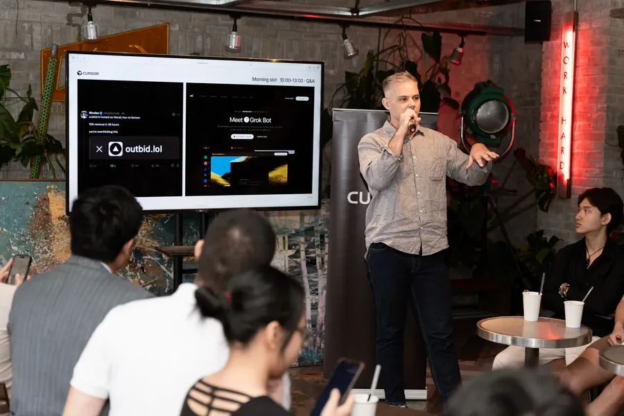 Speaking at a Cursor developer event